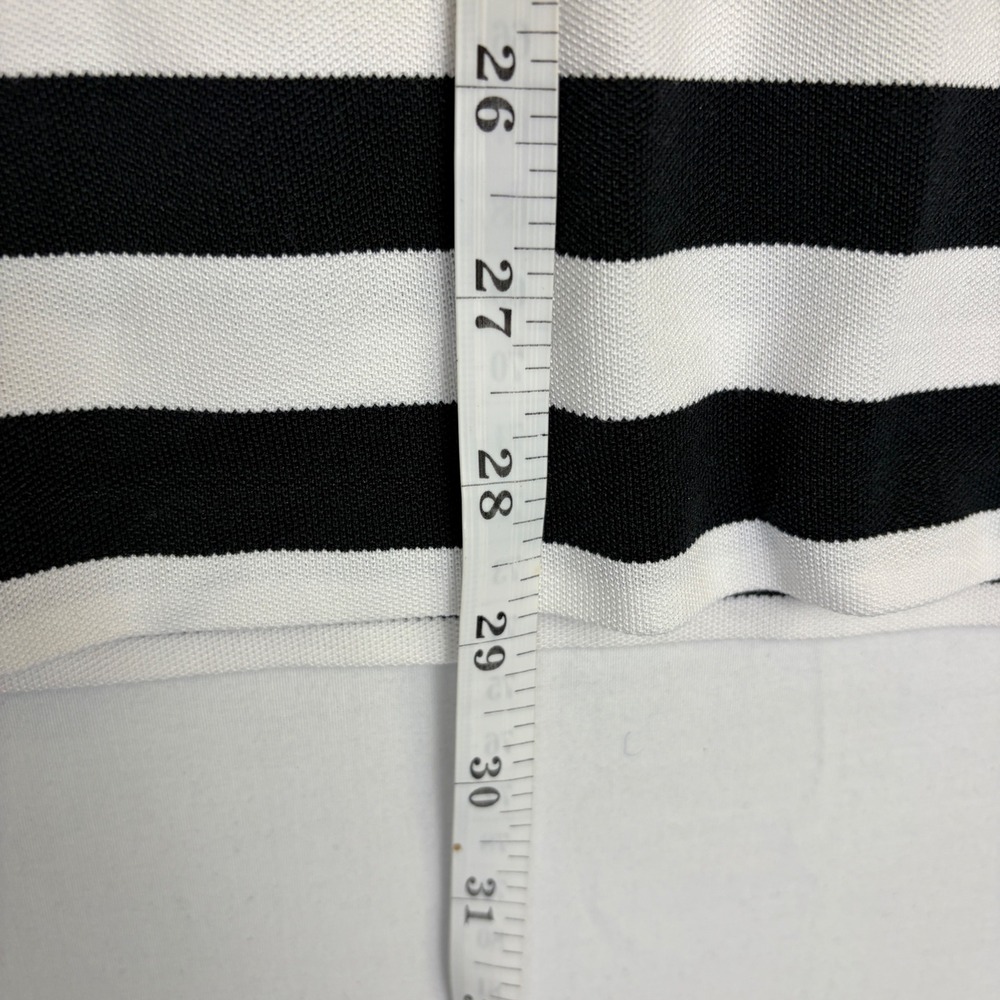 Polo Golf Ralph Lauren Performance Striped Shirt Men XL Pro Fit Black White Pima - Picture 4 of 7
